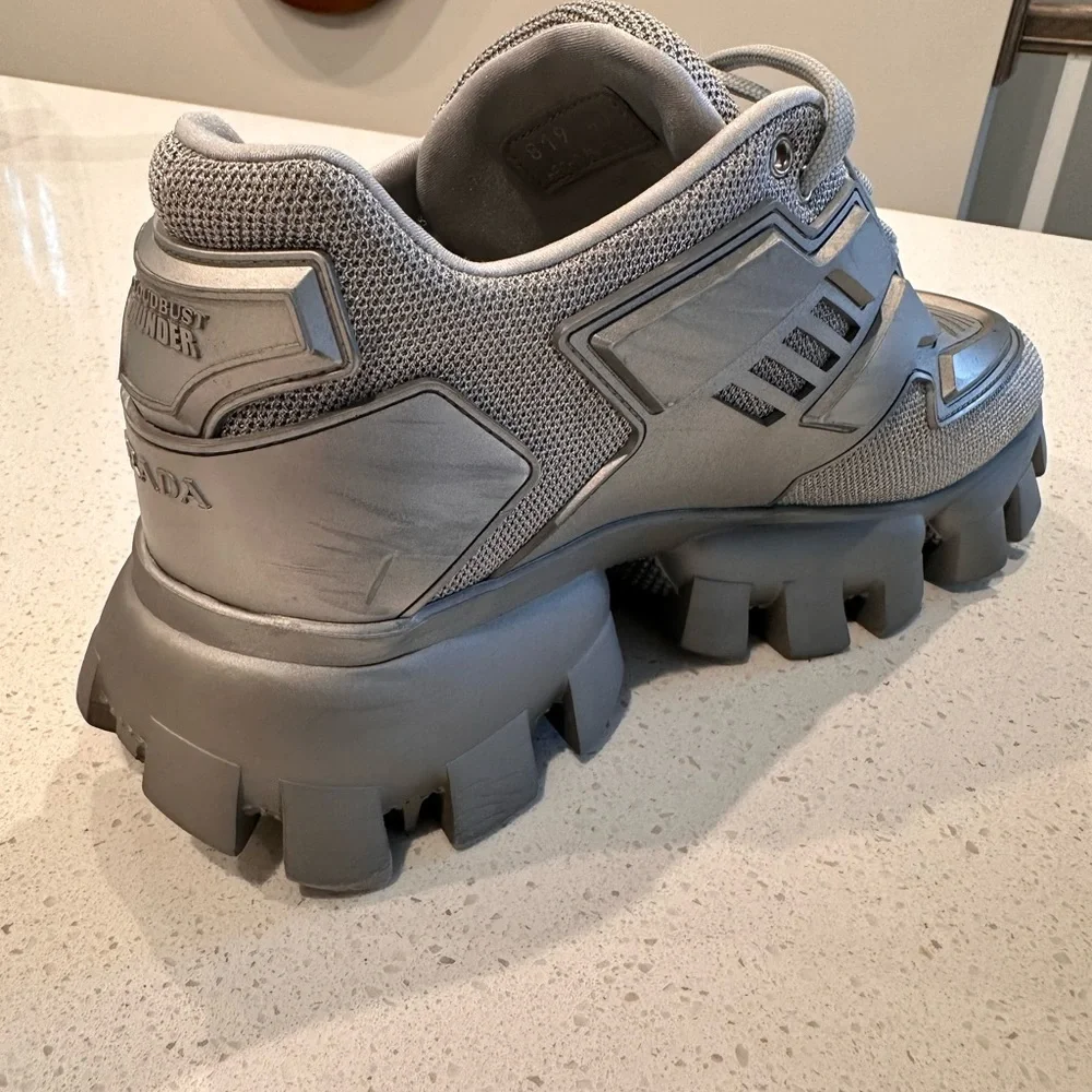 Prada Cloudbust Chunky Sneakers -Silver - Picture 10 of 12